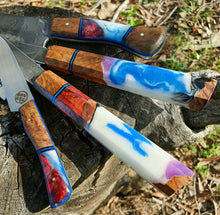 Load image into Gallery viewer, Savage 4 piece chef set ( Serbian cleaver, Gyuto, Nakari, paring )