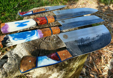 Load image into Gallery viewer, Savage 4 piece chef set ( Serbian cleaver, Gyuto, Nakari, paring )