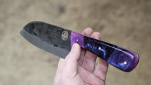 Load image into Gallery viewer, Stainless Steel Santoku - Purple Nebula
