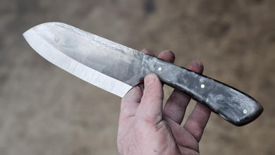 Stainless Steel Santoku - Smokey