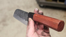 Load image into Gallery viewer, Japanese Stripped Santoku - Wooden Wa Handle