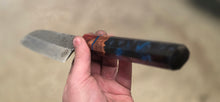Load image into Gallery viewer, Stainless Santoku - Spotted Night Resin Wa Handle