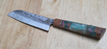 Load image into Gallery viewer, Stainless Santoku - Blossom Lake Resin Wa Handle