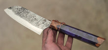 Load image into Gallery viewer, Japanese High Carbon Santoku - Galaxy Rain Resin Wa Handle