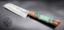 Load image into Gallery viewer, Stainless Santoku - Blossom Lake Resin Wa Handle