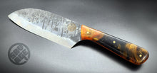 Load image into Gallery viewer, Stainless Santoku - Tigereye Resin Handle