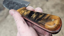 Load image into Gallery viewer, Stainless Steel Santoku - Tigereye