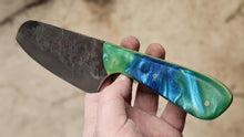 Load image into Gallery viewer, Stainless Steel Santoku - Oceanic Echo