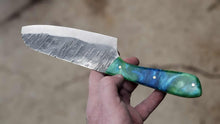 Load image into Gallery viewer, Stainless Steel Santoku - Oceanic Echo