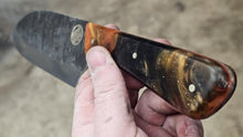 Load image into Gallery viewer, Stainless Steel Santoku - Tigereye