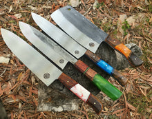 Load image into Gallery viewer, 4 Piece Premium Set (Traditional Cleaver, Gyuto, 2 x eight inch chefs)